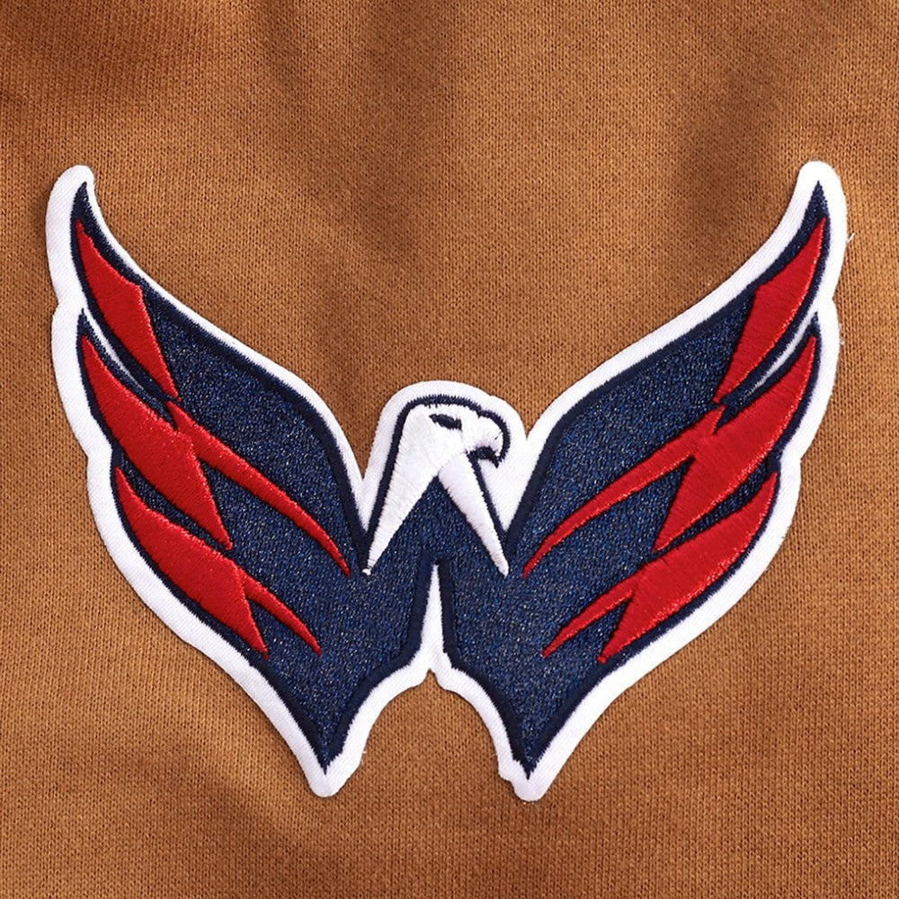 Washington Capitals Pro Standard Paint the City Pullover Sweatshirt - Brown Sweatshirts