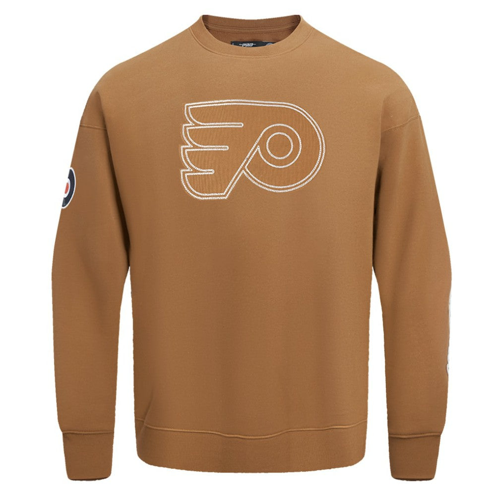 Philadelphia Flyers Pro Standard Paint the City Pullover Sweatshirt - Brown Sweatshirts