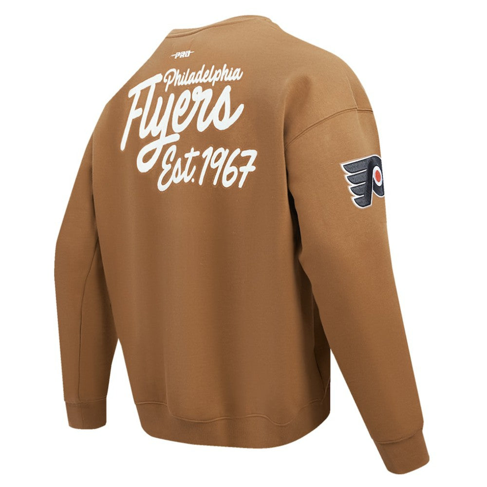 Philadelphia Flyers Pro Standard Paint the City Pullover Sweatshirt - Brown Sweatshirts