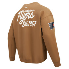 Philadelphia Flyers Pro Standard Paint the City Pullover Sweatshirt - Brown Sweatshirts