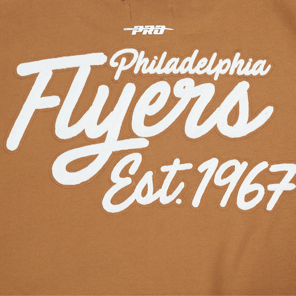 Philadelphia Flyers Pro Standard Paint the City Pullover Sweatshirt - Brown Sweatshirts