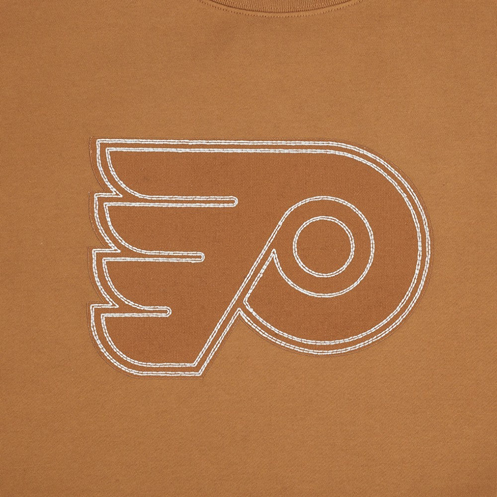 Philadelphia Flyers Pro Standard Paint the City Pullover Sweatshirt - Brown Sweatshirts