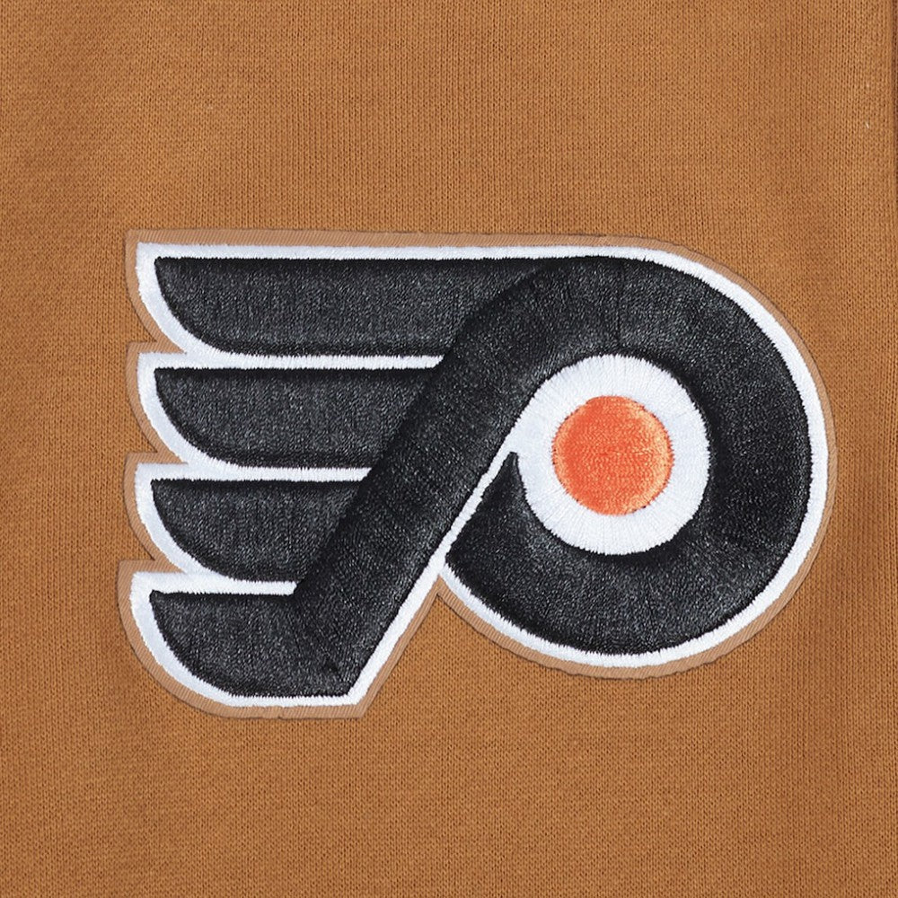 Philadelphia Flyers Pro Standard Paint the City Pullover Sweatshirt - Brown Sweatshirts
