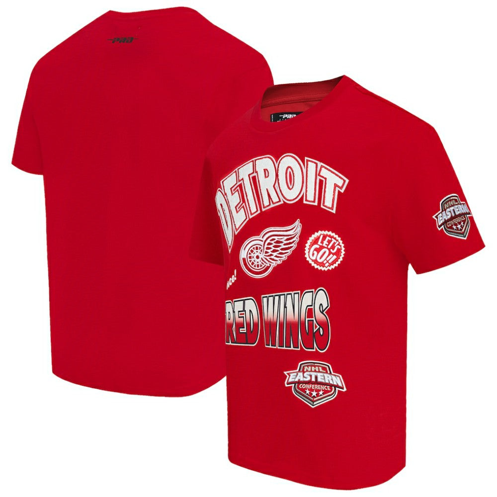Detroit Red Wings Pro Standard Turn It Up T-Shirt - Red T-shirts