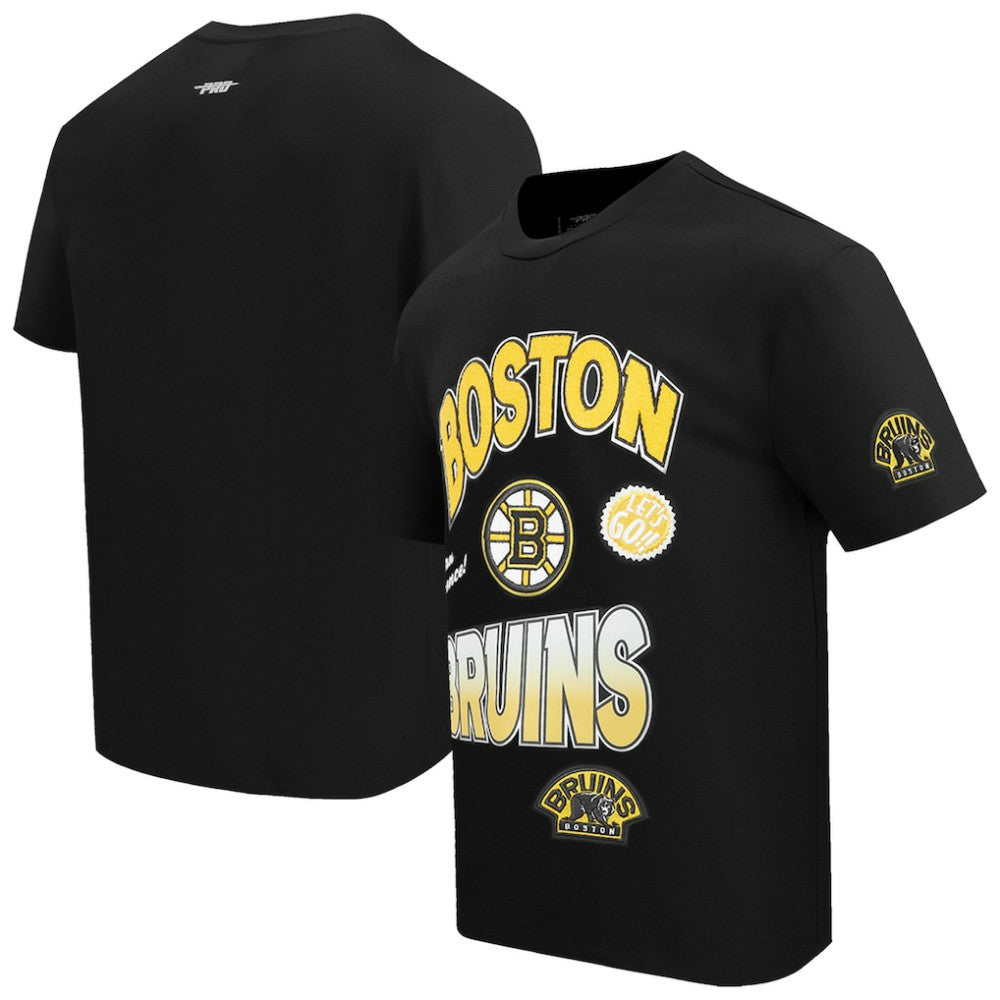 Boston Bruins Pro Standard Turn It Up T-Shirt - Black T-shirts