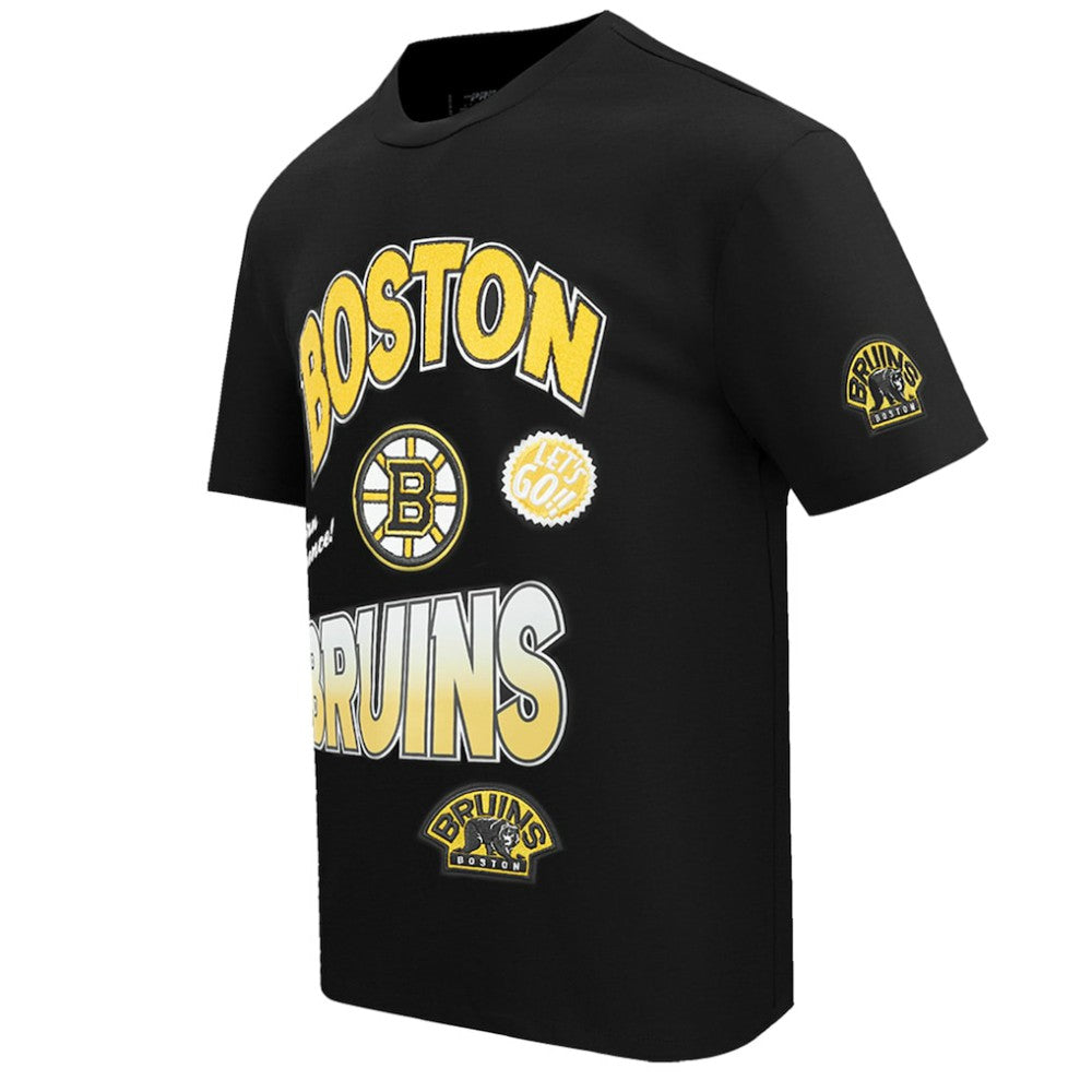 Boston Bruins Pro Standard Turn It Up T-Shirt - Black T-shirts