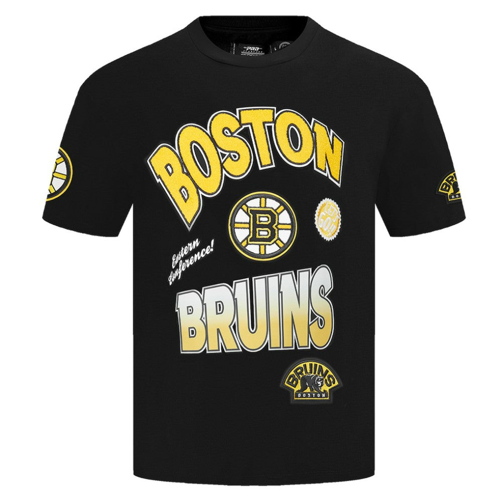 Boston Bruins Pro Standard Turn It Up T-Shirt - Black T-shirts