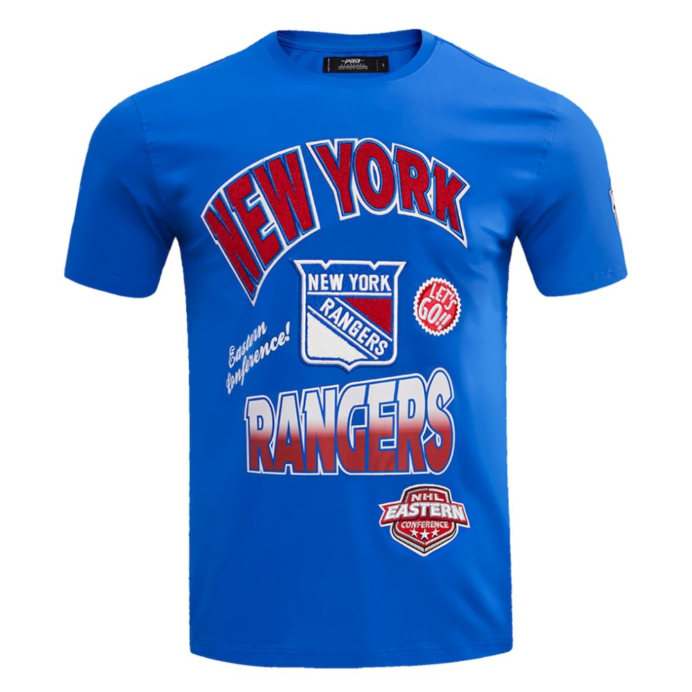 New York Rangers Pro Standard Turn It Up T-Shirt - Blue T-shirts