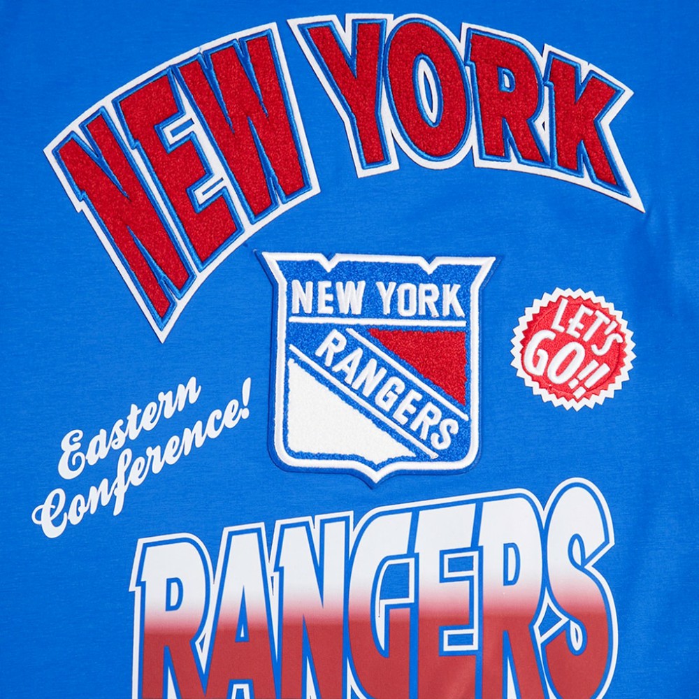 New York Rangers Pro Standard Turn It Up T-Shirt - Blue T-shirts