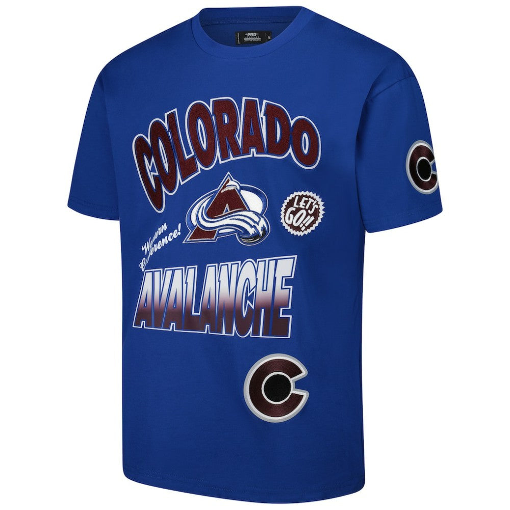Colorado Avalanche Pro Standard Turn It Up Dropped Shoulder T-Shirt - Blue T-shirts