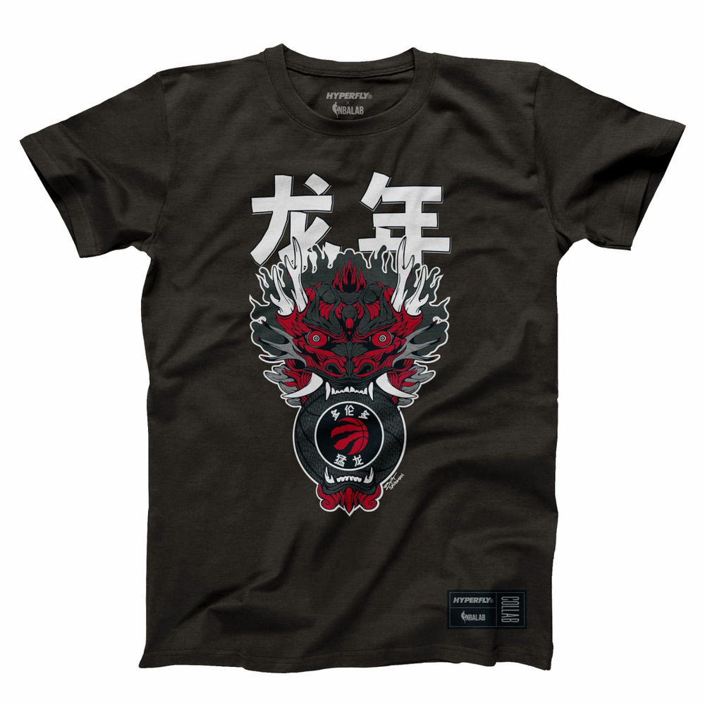 Toronto Raptors Hyperfly Unisex Year of the Dragon Lunar New Year Collection T-Shirt - Heather Black online