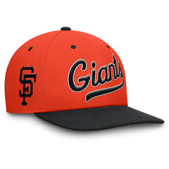 San Francisco Giants Cooperstown Collection Pro Performance Snapback Hat Orange/Black