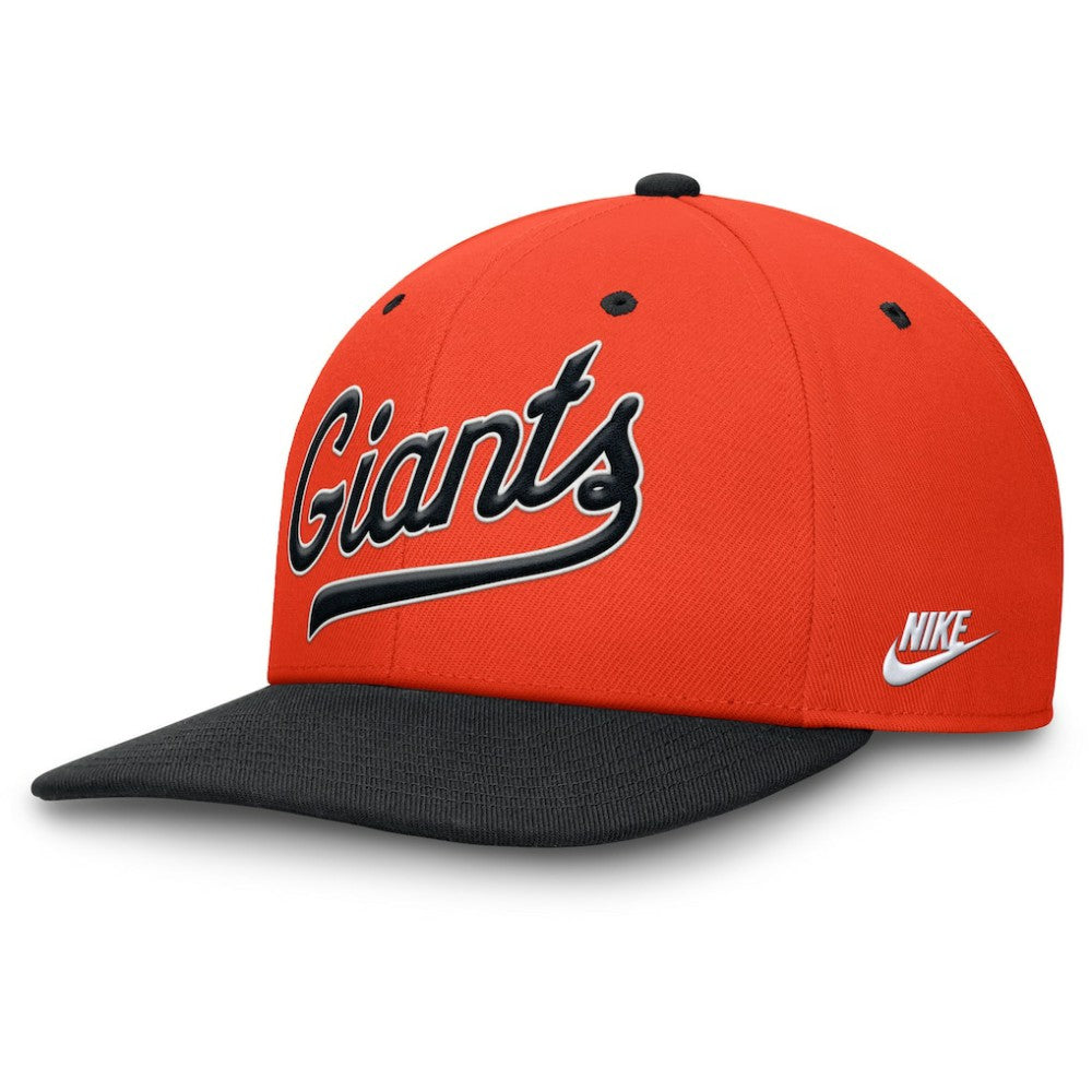 San Francisco Giants Cooperstown Collection Pro Performance Snapback Hat Orange/Black
