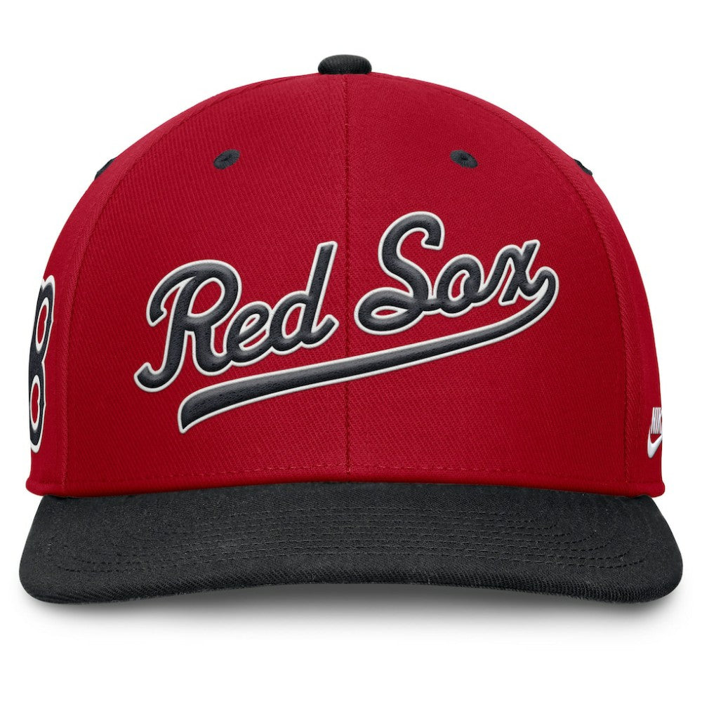 Boston Red Sox Cooperstown Collection Pro Performance Snapback Hat Red/Navy