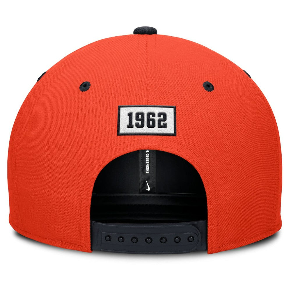 Houston Astros Cooperstown Collection Pro Performance Snapback Hat Orange/Navy