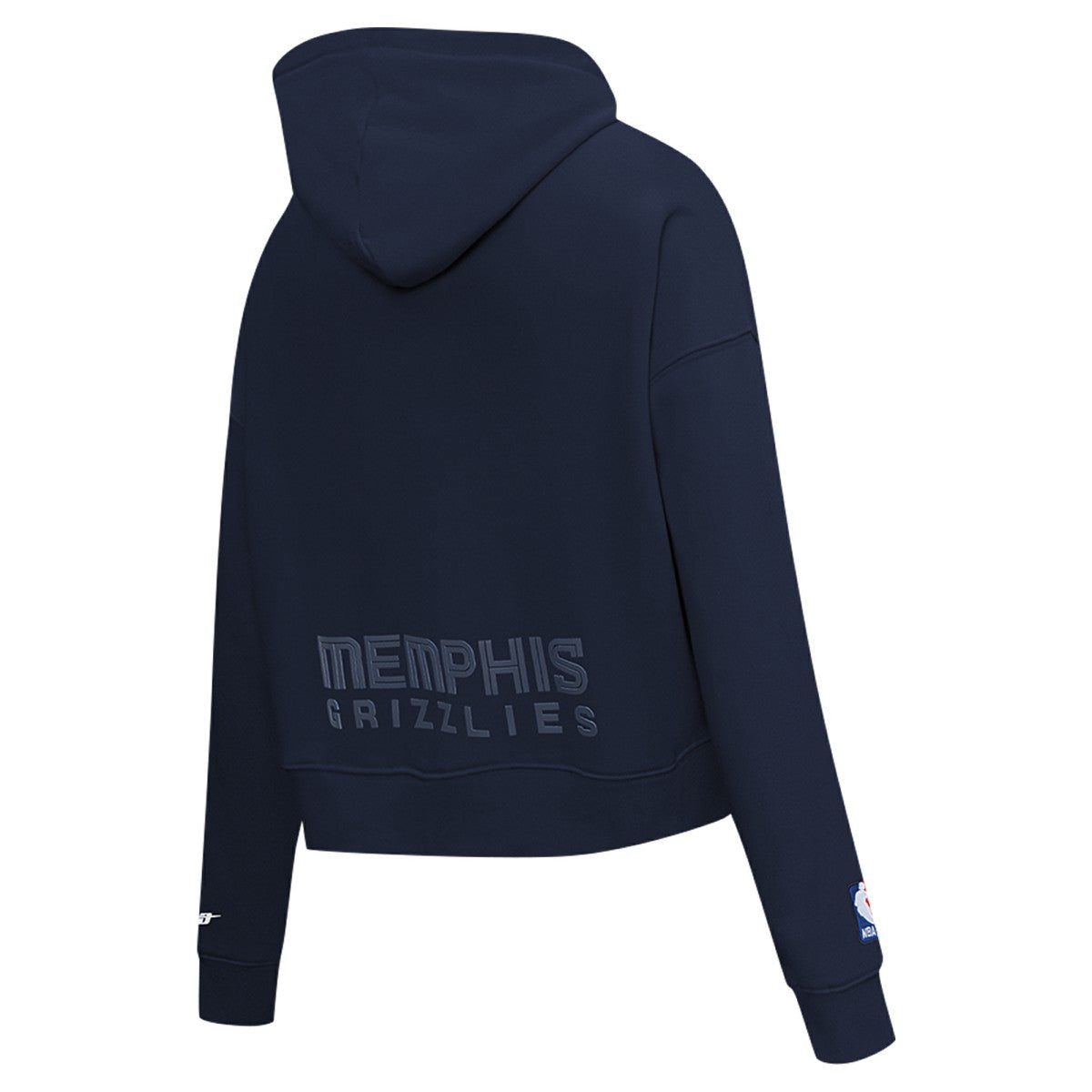 Memphis Grizzlies Pro Standard Women's Jewels Cropped Pullover Hoodie - Navy for sale