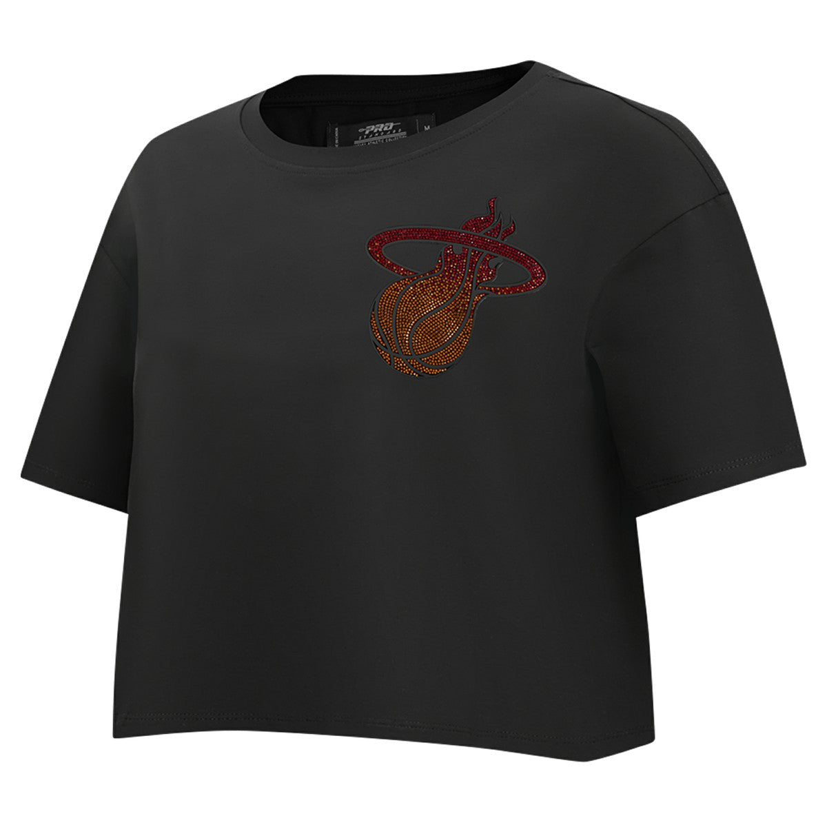 Miami Heat Pro Standard Women's Jewels Boxy Cropped T-Shirt - Black online