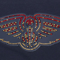 New Orleans Pelicans Pro Standard Women's Jewels Boxy Cropped T-Shirt - Navy discount
