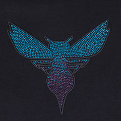 Charlotte Hornets Pro Standard Women's Jewels Boxy Cropped T-Shirt - Black sale