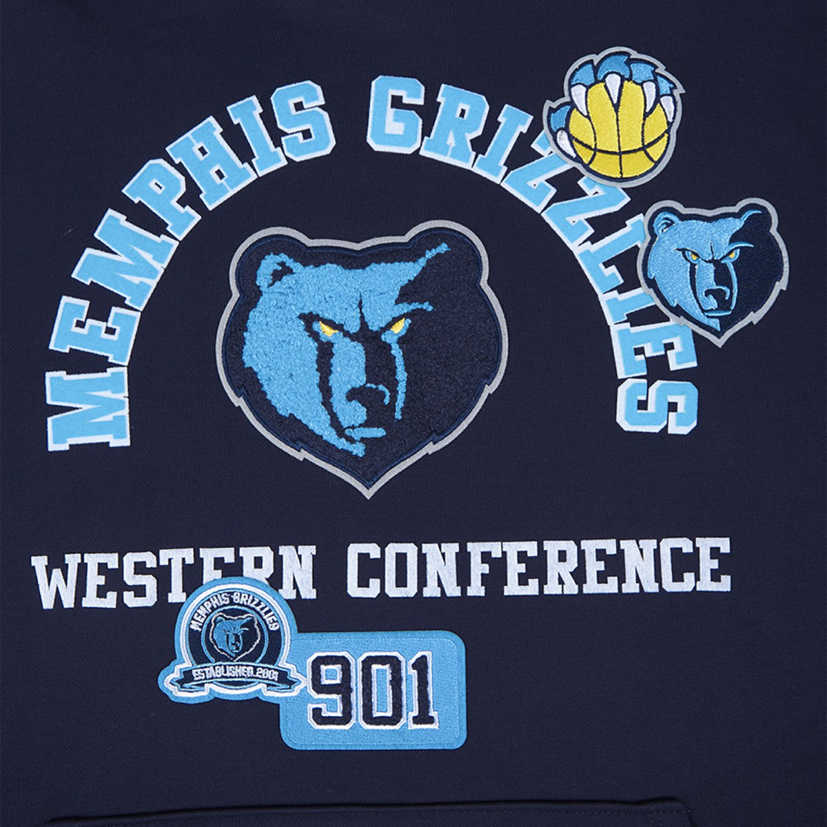 Memphis Grizzlies Pro Standard Area Code Pullover Hoodie - Navy sale