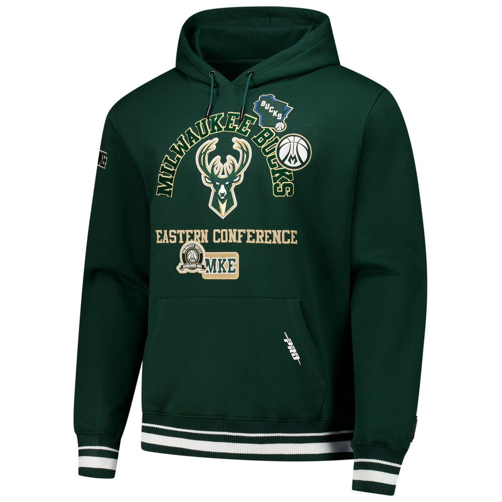 Milwaukee Bucks Pro Standard Area Code Pullover Hoodie - Hunter Green discount