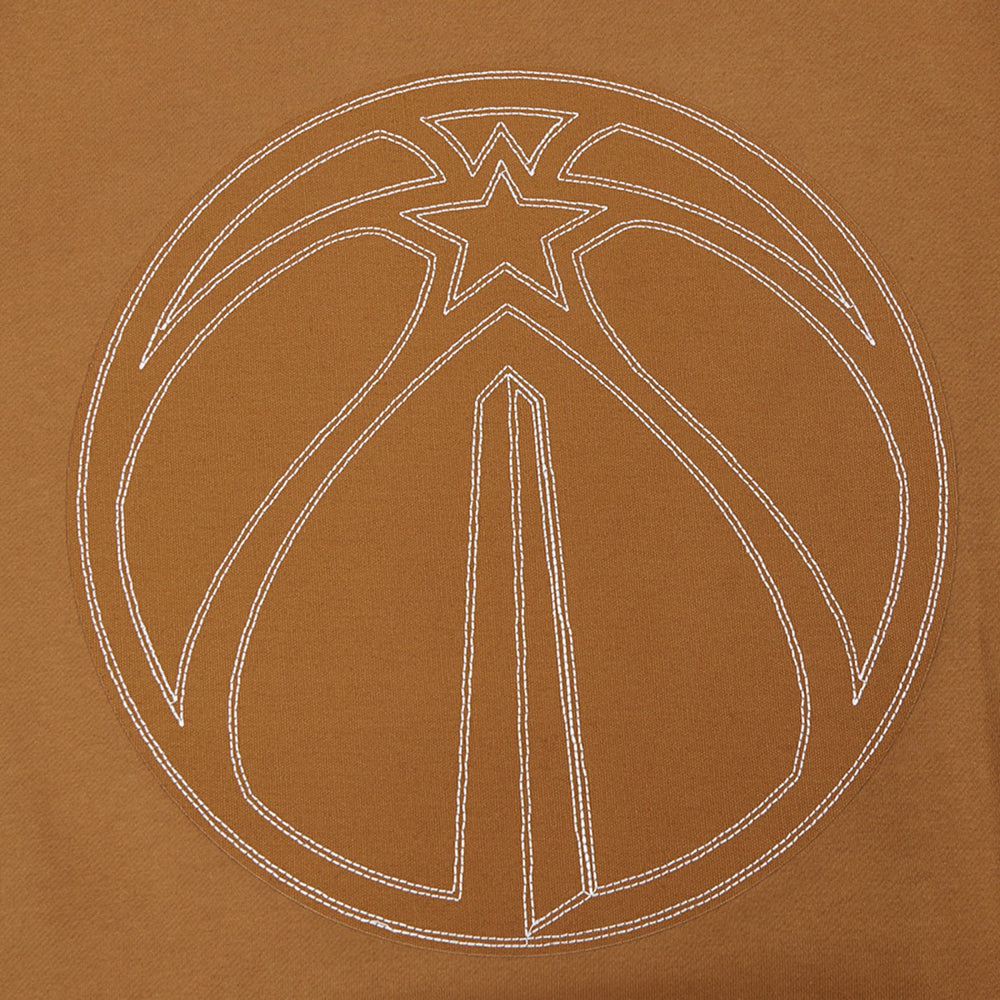 Washington Wizards Pro Standard Paint the City Drop Shoulder Pullover Hoodie - Brown discount