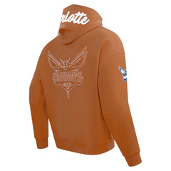 Charlotte Hornets Pro Standard Paint the City Drop Shoulder Pullover Hoodie - Brown discount