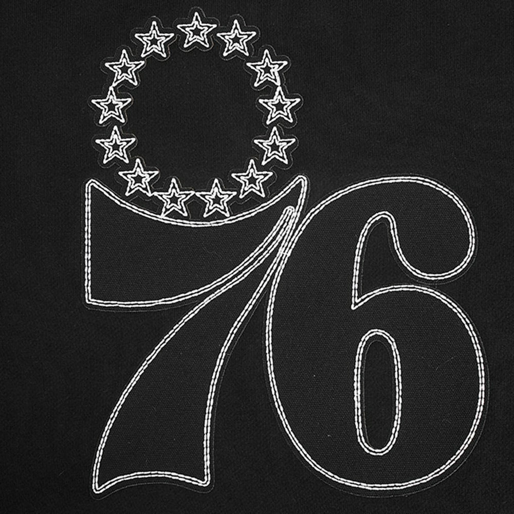 Philadelphia 76ers Pro Standard Paint the City Drop Shoulder Sweatshirt - Black shop