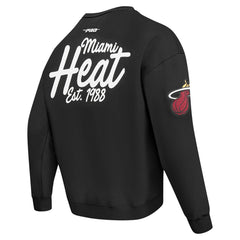Miami Heat Pro Standard Paint the City Drop Shoulder Sweatshirt - Black online
