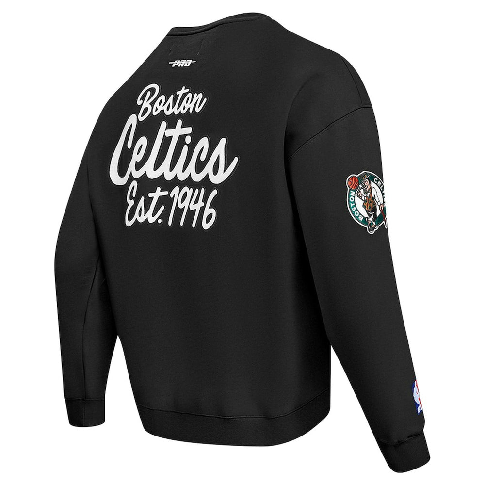 Boston Celtics Pro Standard Paint the City Drop Shoulder Sweatshirt - Black on sale