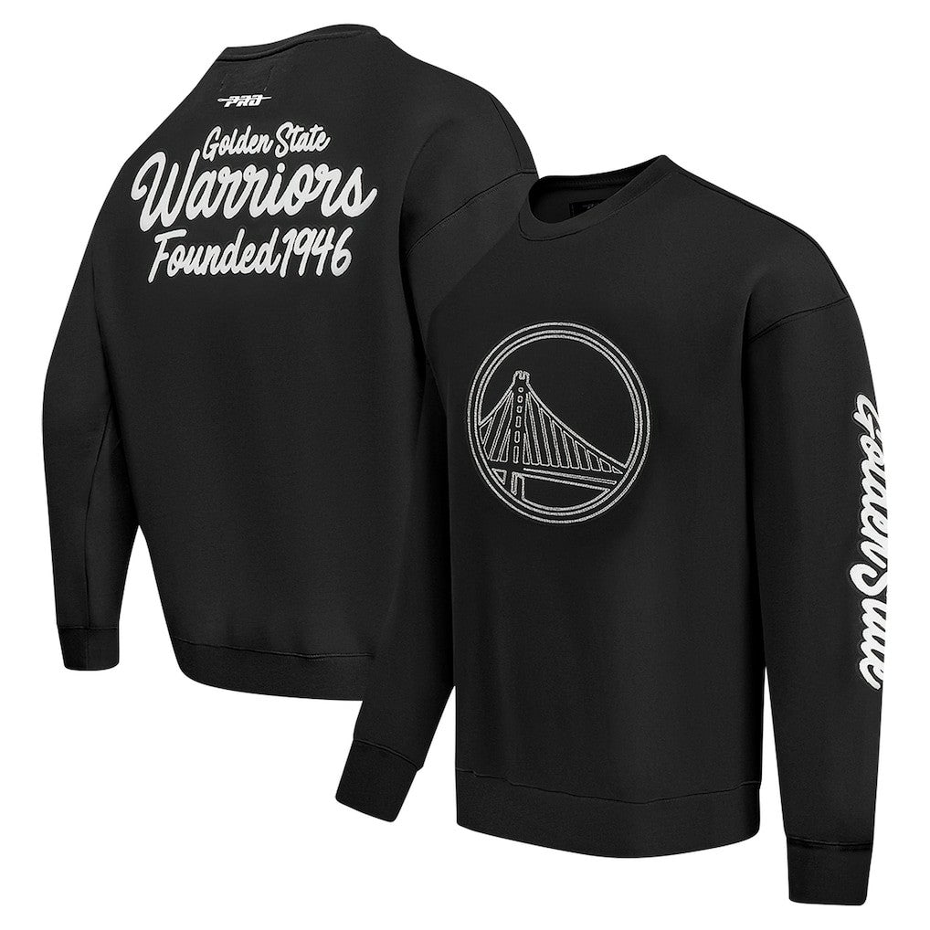 Golden State Warriors Pro Standard Paint the City Drop Shoulder Sweatshirt sale - Black outlet