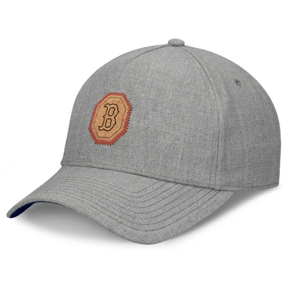 Boston Red Sox Signature Elements Cork Patch A-Frame Adjustable Hat Gray
