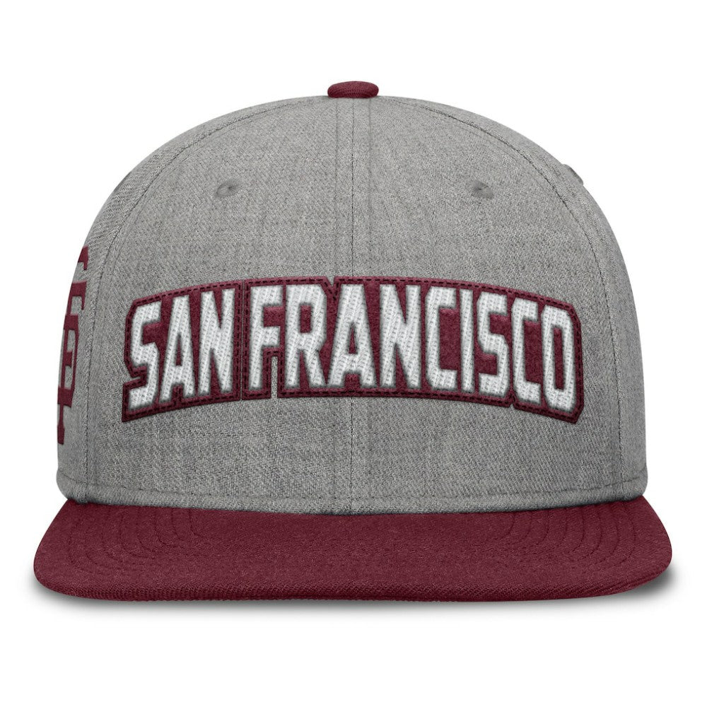 San Francisco Giants Elements Felt Chainstitch Snapback Hat Gray/Maroon