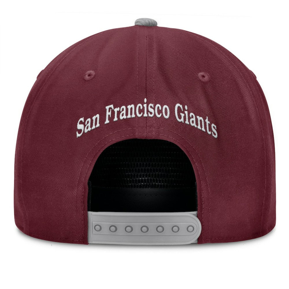 San Francisco Giants Front Office Snapback Hat Wine