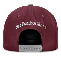 San Francisco Giants Front Office Snapback Hat Wine