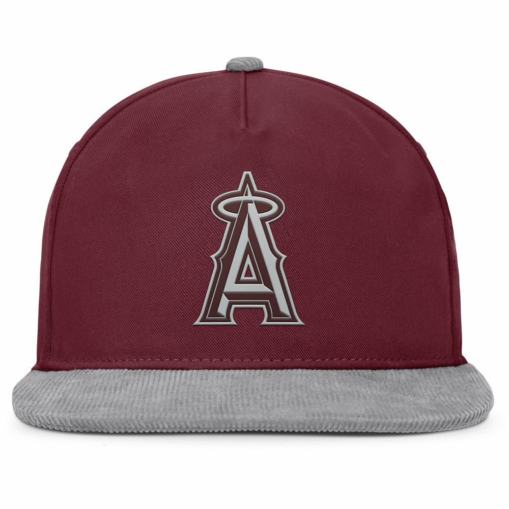 Los Angeles Angels Front Office Snapback Hat Wine