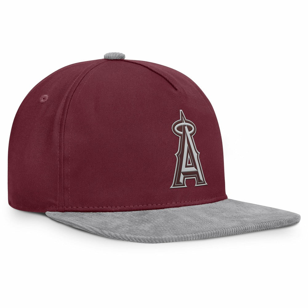 Los Angeles Angels Front Office Snapback Hat Wine