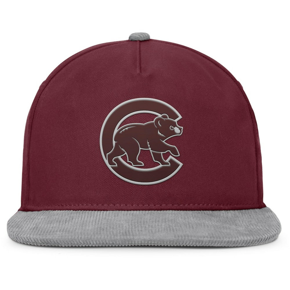 Chicago Cubs Front Office Snapback Hat Wine