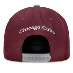 Chicago Cubs Front Office Snapback Hat Wine