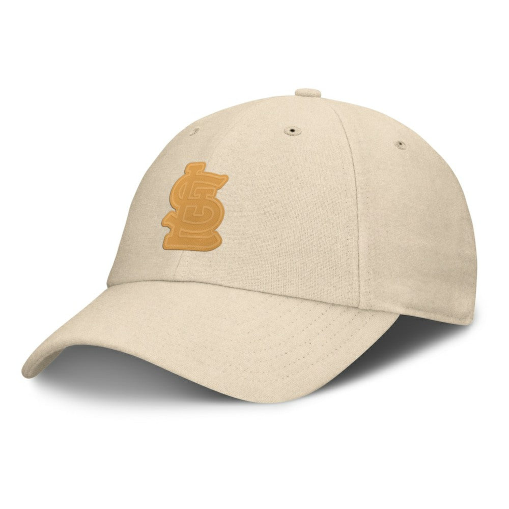 St. Louis Cardinals Front Office Leather Patch Adjustable Hat Cream