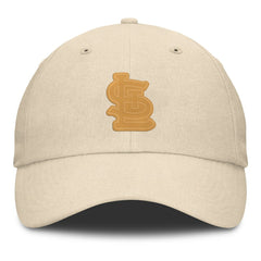 St. Louis Cardinals Front Office Leather Patch Adjustable Hat Cream