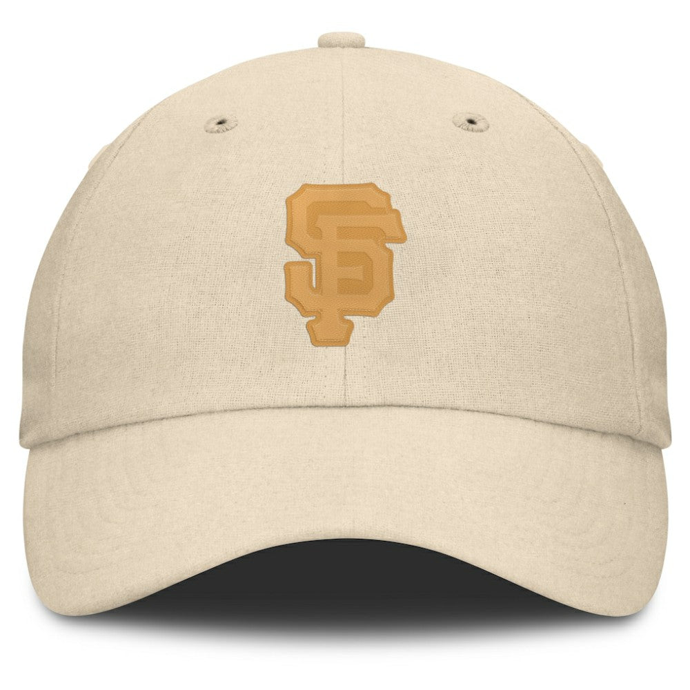 San Francisco Giants Front Office Leather Patch Adjustable Hat Cream
