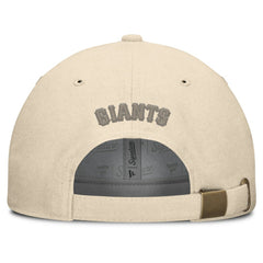 San Francisco Giants Front Office Leather Patch Adjustable Hat Cream