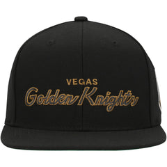 Vegas Golden Knights Mitchell & Ness Core Team Script 2.0 Snapback Hat - Black Hats