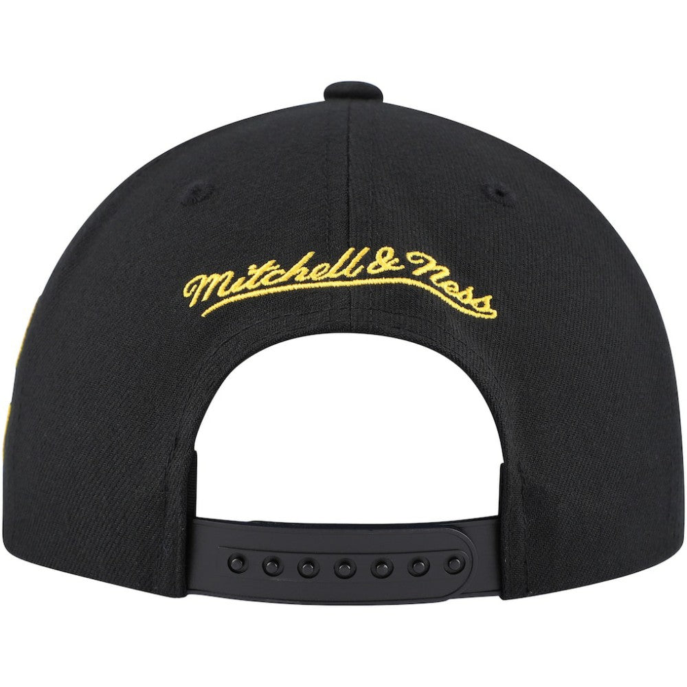 Calgary Flames Mitchell & Ness Core Team Script 2.0 Snapback Hat - Black Hats