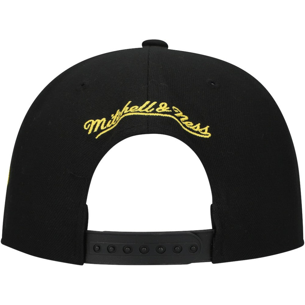 Boston Bruins Mitchell & Ness Core Team Script 2.0 Snapback Hat - Black Hats