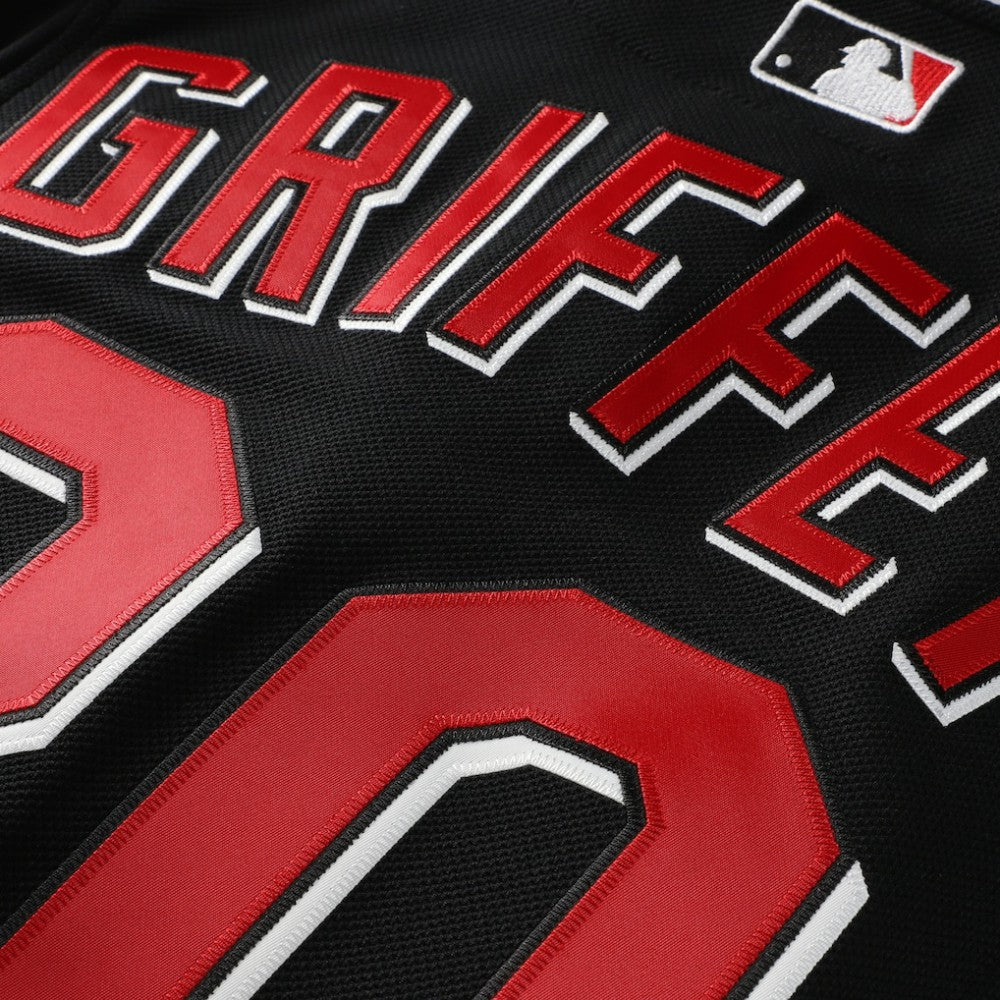 Ken Griffey Jr. Cincinnati Reds Cooperstown Collection Authentic Mesh Batting Practice Jersey Black