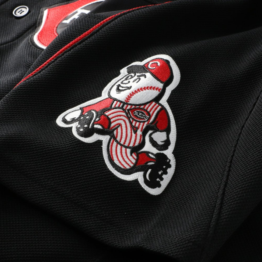 Ken Griffey Jr. Cincinnati Reds Cooperstown Collection Authentic Mesh Batting Practice Jersey Black