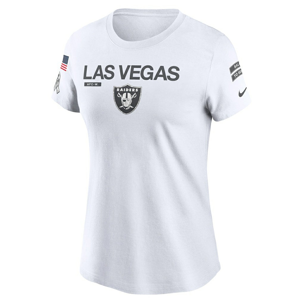 Las Vegas Raiders Women's 2024 Salute To Service Legend Performance T-Shirt - White outlet