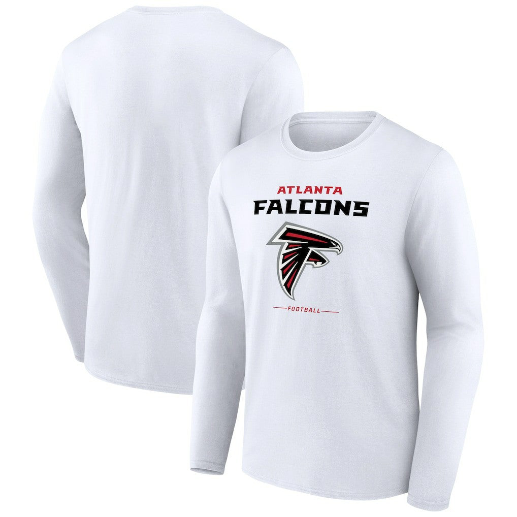 Atlanta Falcons Team Lockup Long Sleeve T-Shirt - White online